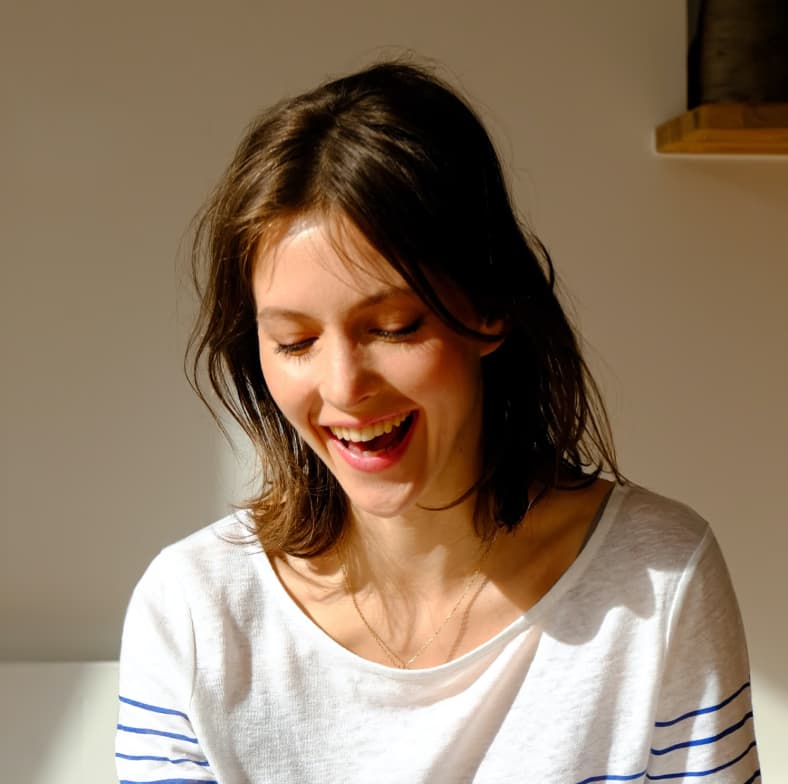 Woman smiling